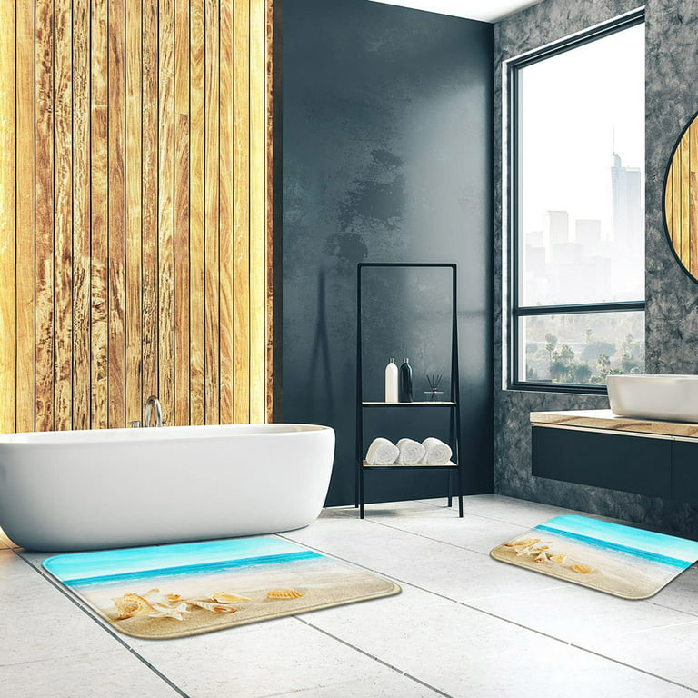 Goodly Bathroom Rug, Soft Non-Slip Super Water Absorbing Bath Mat, 24x16 Inches, Size: 24 x 16