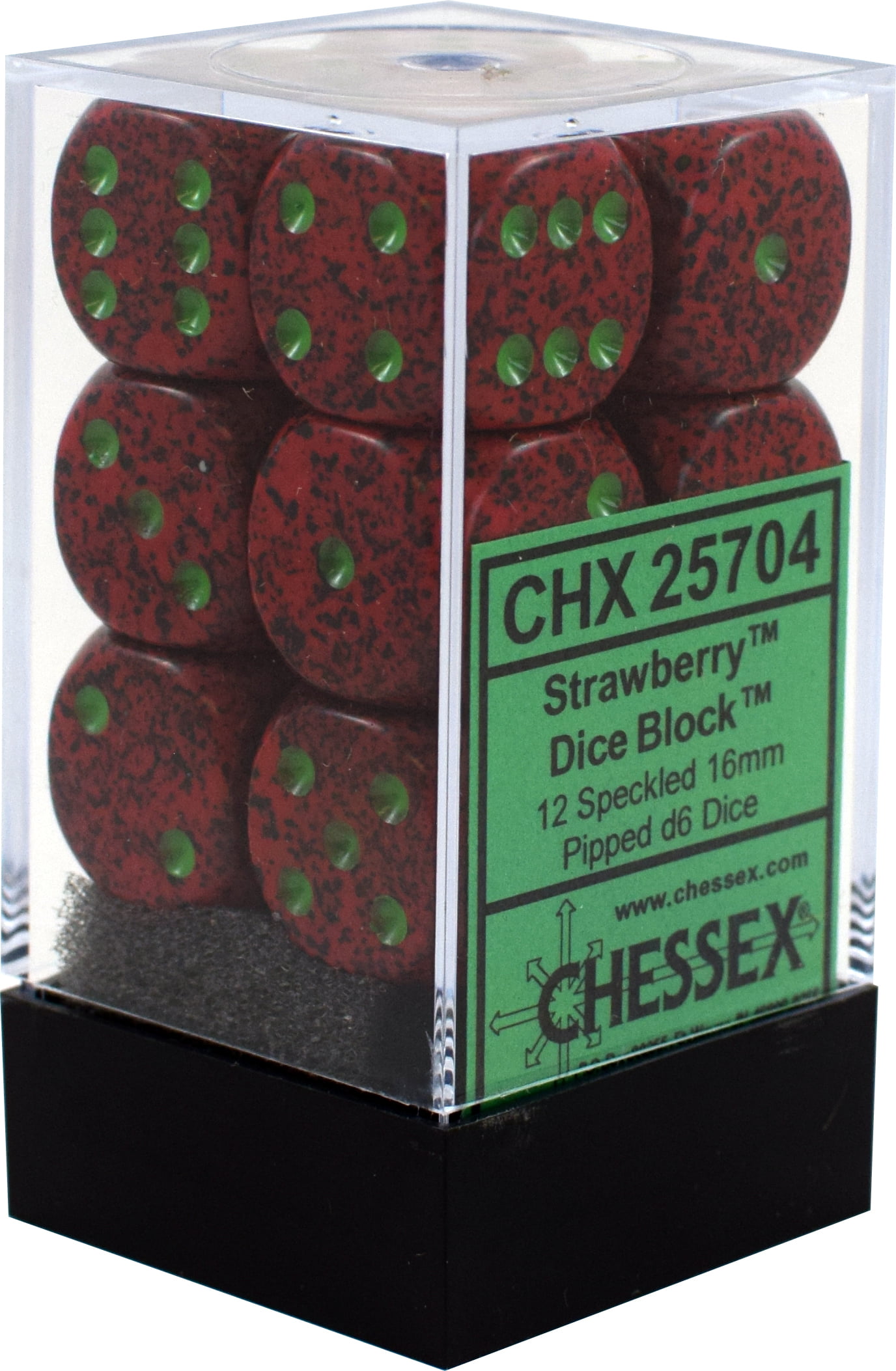 Chessex Speckled Strawberry W6 16mm Würfel Set CHX25704 