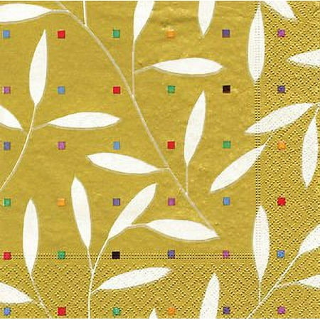 Casparu Gold Carnival luxury paper napkins traditional english 20 in pack