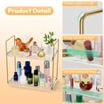 thumbnail image 5 of NIUBEE Bathroom Countertop Organizer, 2 Tier Acrylic Bathroom Organizer Accessories, Kitchen Under Sink Standing Rack, Home Storage Holder for Lotion Makeup Cosmetics Perfume, Gold, 5 of 9