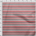 thumbnail image 4 of oneOone Cotton Flex Light Red Fabric Chevron Craft Projects Decor Fabric Printed By The Yard 40 Inch Wide-VF, 4 of 6