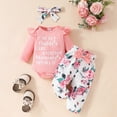 thumbnail image 4 of CAUYDY Preemie Girls Going Home Outfit Baby Girl Long Sleeve Bodysuit Set Newborn Fall Winter Clothes Infant Romper 0 3 6 9 Months 1T 2T Sizes 6-9 Months,Pink, 4 of 9