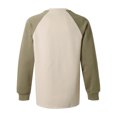 thumbnail image 4 of Wyzesi Plus Size Sweatshirt Hoodies for Men Male Patchwork Contrasting Raglan Sleeve Round Neck Sweatshirt with Inner Long Sleeves, 4 of 8