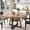 Wood, variant on EastVita 47.2 inch Round Dining Table for 4 6 Farmhouse Kitchen Table with Storage Shelf Sturdy Metal Legs Space Saving Circle Table Retro