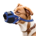 thumbnail image 1 of Bozal para Perros Unique Bargains Suave No Ladrar Malla Bozal Transpirable Permite Jadear Beber Anti Masticar Bozal para Perros de Tamaño Grande XXL Azul, 1 of 1