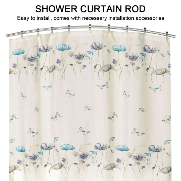 Dioche Extendable Telescopic Curved, Snoopy Shower Curtain Target