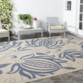 thumbnail image 2 of Safavieh Courtyard Crystal Floral Indoor/Outdoor Area Rug, Natural/Blue, 8' x 11', 2 of 10