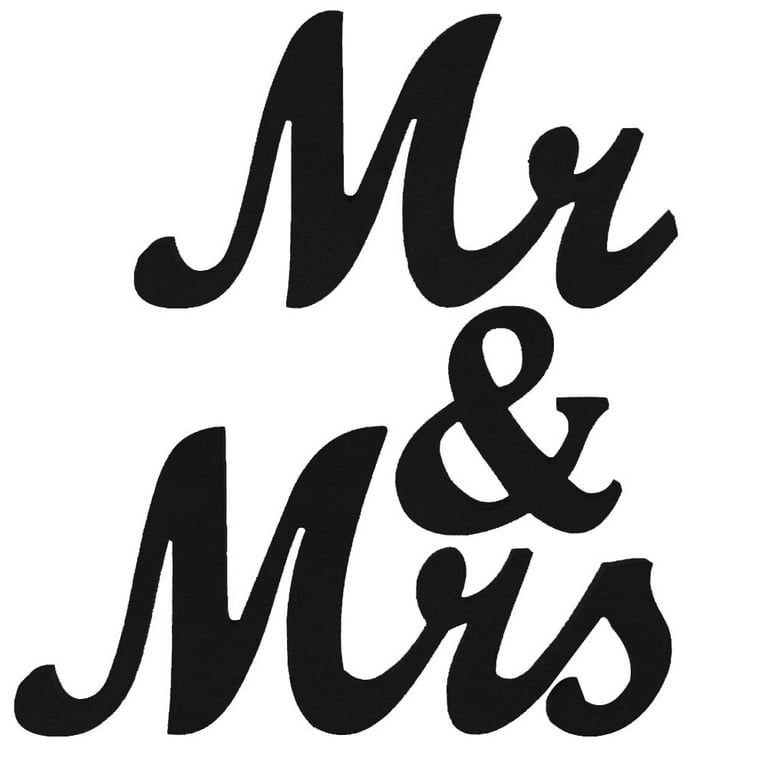 Mr Mrs - Lettere E Numeri Legno / Lavorazione Del