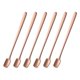 thumbnail image 1 of 6 piezas de cucharas de espresso de 6.1 pulgadas de acero inoxidable en tono rosa dorado, 1 of 5