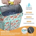thumbnail image 3 of Tropical Flower and Leaves Insulated Cooler Backpack, Leakproof Waterproof Lunch Backpack for Beach Vacations, Camping, 3 of 6