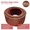 thumbnail image 2 of ELW 9-10 oz. 3.6-4mm Vintage Brown Straps, Belts, Strips 2.5"x60" 6.4x152cm - Belt Grade Latigo Leather for Cowhide Heavy DIY Craft - Pet Collars, Blanks, Accessory, Jewelry, Key Chains, 2 of 9