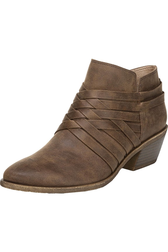 Womens Prairie Faux Suede Zipper Ankle Boots