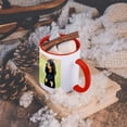 thumbnail image 5 of 3dRose, Black and Tan Coonhound, 11oz Two-Tone Red Mug, 5 of 7