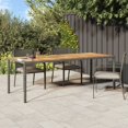thumbnail image 1 of vidaXL Garden Table Grey 250x100x75 cm Poly Rattan, 1 of 4
