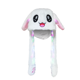 thumbnail image 1 of Gorro de felpa RM REGALOMEX con orejas Movibles y luces blanco Mediano, 1 of 7