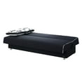 thumbnail image 2 of Beyan Signature Kentucky 75" Microfiber Convertible Sleeper Sofa in Black, 2 of 4