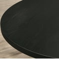 thumbnail image 6 of Roundhill Furniture Banff 5-Piece Dining Set, Cross-Buck Round Table with 4 Tufted Chairs, Charcoal, 6 of 14