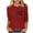 Red, variant on Women's Merry Christmas Print 3/4 Sleeve Round Neck Casual Tops Tees Tshirts Shirts Blouse for Holiday Party My Items