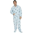 thumbnail image 3 of Footed Pajamas -  Frosty Winter Adult Hoodie Fleece One Piece - Adult - Small Adult Plus Size/Wide (Fits 5'3 - 5'6"), 3 of 4