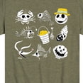 thumbnail image 3 of The Nightmare Before Christmas - Beach Crew Grid  - Toddler And Youth Short Sleeve Graphic T-Shirt, 3 of 5