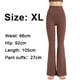 thumbnail image 2 of Pantalones de yoga acampanados para mujer, pantalones de cintura alta con realce de glúteos y pierna ancha, pantalones deportivos micro La Fitness - Brown623, 2 of 5