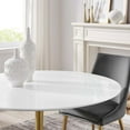 thumbnail image 7 of Modway Lippa 48" Round Wood Dining Table in Gold White, 7 of 7