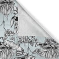 thumbnail image 5 of Ambesonne Shabby Flora Grommet Curtain, Pond Water Flowers, 50" x 120", Pale Blue White Black, 5 of 6