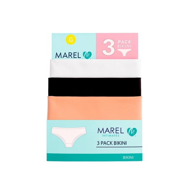 Bóxers Marel para Mujer, Microfibra Multicolor Talla G, 3 Piezas