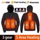 thumbnail image 4 of Sudadera con capucha y calefacción de 5 zonas para hombre y mujer, sudadera con calefacción estilo Harajuku, abrigo cálido de invierno con calefacción por USB, chaqueta térmica con calefacción automát, 4 of 5