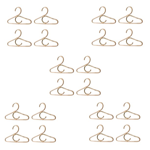 Percha de Ratán de 20 Piezas Prendas Nórdicas para Niños Estante Organizador Percha para Niños Decoración de la Habitación de Los Niños Perchas para Ropa
