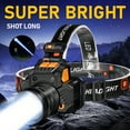 thumbnail image 2 of PENGX LED Rechargeable Headlamp  Super Bright White Laser Spotlight & Floodlight  Adjustable Focus  90° Tilt  3 Lighting Modes  Induction Headlamp  Perfect For Camping  Hunting  Fishing, 2 of 5