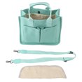 thumbnail image 2 of Large Canvas Tote Bag, Canvas Handbag with Zipper, Commute Handbag  Closure Messenger Bag for Work Beach Gym, 2 of 7