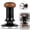 Walnut and Silver Ripple Base, variant on M Buder 53mm / 2.08in Espresso Tamper 30lbs Calibrated Spring Loaded Adjustable Depth Coffee Tamper with Ripple Stainless Steel Base and Ergonomic Walnut Wood Handle