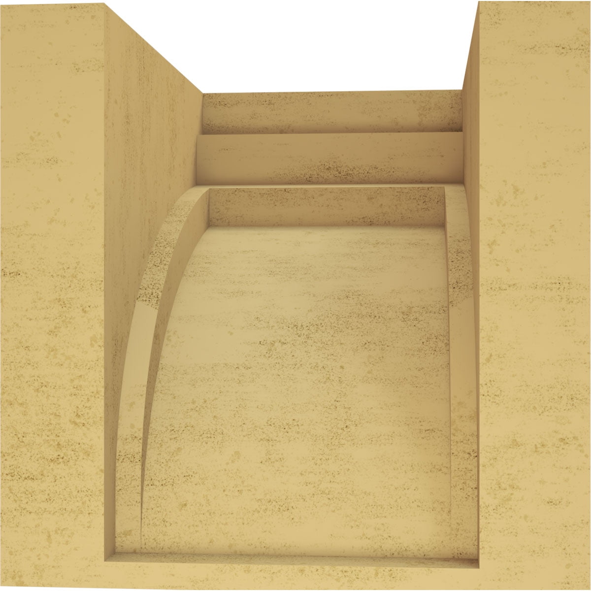 11"W x 11"D x 11"H Wide Rockford Rough Cedar Woodgrain TimberThane Corbel, Primed Tan