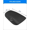 thumbnail image 3 of KBH Center Console Cover for Ford Fusion 2013-2016, Armrest Covering for Car, Anti-Scratch Leather Middle Console Lid Protector, Black, 3 of 7