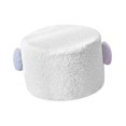 thumbnail image 4 of Reposapiés Pequeño, Taburete Otomano, Taburete para Pies, Funda Extraíble, Sofá, Taburete para Té, Reposapiés para Habitación Resistente, Apartamento, Blanco Sunnimix Escabel, 4 of 8