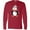 Red, variant on Inktastic Cuddly Christmas Penguin Long Sleeve T-Shirt
