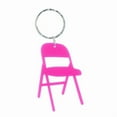 thumbnail image 5 of Acrylic Mini Backrest Chair Charm Keychain Folding Chair Keyring Bag Pendant Couple Keyholder Backpack Decoration, 5 of 10