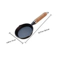 thumbnail image 2 of QUMIIRITY 1pc Iron Frying Pan Heat Conduction For Housewarming, 2 of 8
