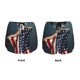 thumbnail image 3 of Balery American Flag Pantalones cortos deportivos para mujer con forro y dos bolsillos, elásticos, para entrenamiento, gimnasio, yoga-XX-Large, 3 of 7