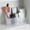 White, variant on Makeup Organizer Caddy - Clear Bathroom Countertop Storage Bin, Small Cosmetic Organizer for Vanity, Cabinet, Makeup Brush Holder, Detachable Desktop Storage Box, Beauty Organizer, Bedroom Decor1PC