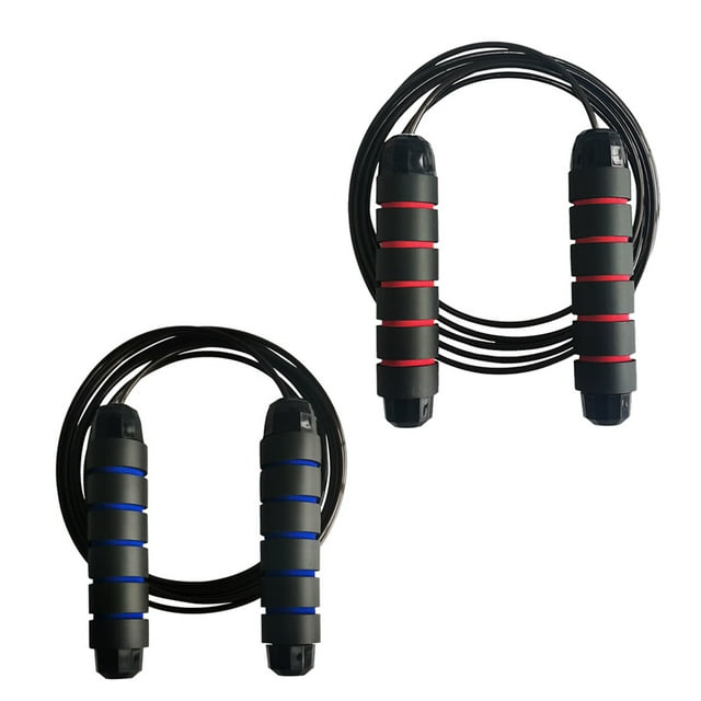 Jump Rope, Tangle-Free Rapid Speed Jumping Rope Cable with Ball Bearings for Women, Men, and Kids, Adjustable Steel Jump Rope Workout with Foam Handles
