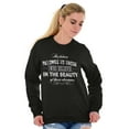 thumbnail image 5 of Beauty Dreams Cute Inspirational Women Crewneck Sweatshirt Brisco Brands X, 5 of 5