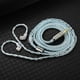 thumbnail image 5 of Cable de audio de actualización de 2 pines, cable trenzado plateado de 8 núcleos y alta fidelidad. Azul, 5 of 7