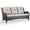 Brown/Beige, variant on Giantfurnni Wicker Patio Sofa, Outdoor 3-Seat Sofa with Cushions for Porch Balcony Patio