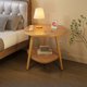 thumbnail image 4 of Mesita de noche vendedora caliente, mesitas de noche de madera de lujo modernas, mesa auxiliar de cama grande para dormitorio, 4 of 4