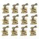 thumbnail image 4 of Anillos de servilleta con forma de conejo de Pascua, elegantes y modernos porta servilletas para mesa de comedor. Oro, 4 of 8