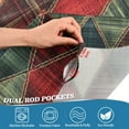 thumbnail image 3 of Yayeee Kitchen Curtains Tier Pair Light Filtering 27"x24" Rod Pocket Short Cafe Window Panel, Dark Tartan Pattern, 3 of 7