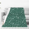 thumbnail image 1 of Balery Green Christmas Manta de Felpa Suave y Acogedora – Cobija de Franela Aterciopelada para Cama, Lavable y Cálida para Sofá, Mascotas, Transpirable-50"x40", 1 of 7