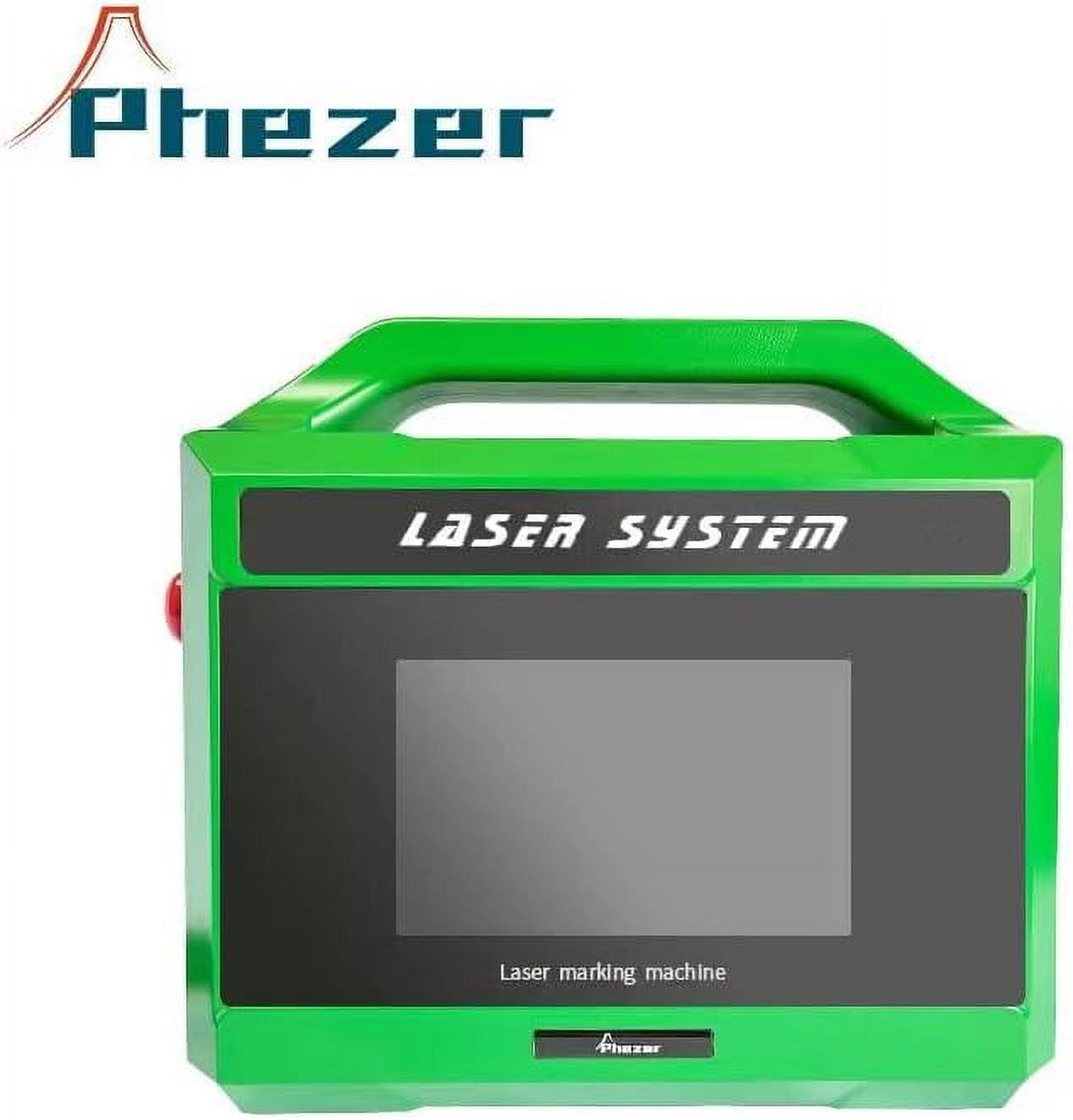 Phezer PL5-PLUS 30W Handheld La/ser Engraver, 0.01mm Engraving Accuracy Higher Accuracy Fiber DIY Wood La/ser Cutter and Engraver Machine for Precision Metal Electronics Jewelry Cosmetic